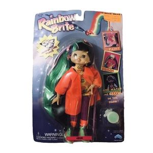 RAINBOW BRITE COLOR GLO DOLL Cerise 9” Sealed Pack! Up Up & Away